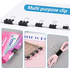 500PCS Paper Clips and Binder Clips Assorted Sizes, Office Supplies - Image 3