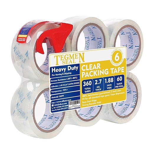 TegmenSeal Heavy Duty Clear Packing Tape by Unknown
