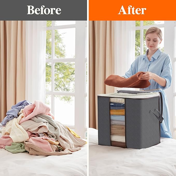 Lifewit 3 Pack Clothes Storage Bins - Image 5