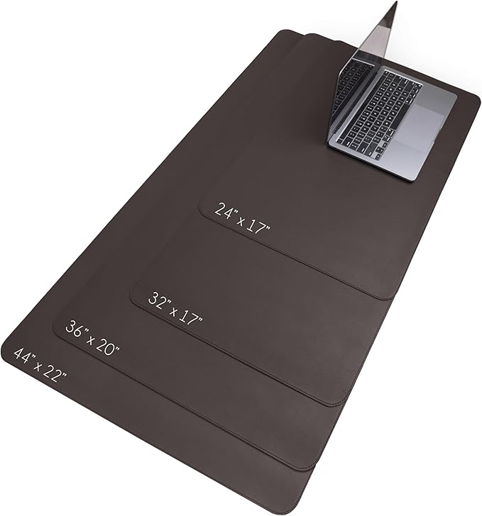 Vine Creations Leather Desk Mat 24" x 17", Desk Protector, PU Leather Desk Pad - Image 3
