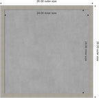 Amanti Art Grey Framed Magnetic Board 26x26 Medium Vision Board - Image 4