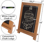 Newzealkids Tabletop Chalkboard Signs 10.2"x14" Magnetic Small Chalkboard Sign - Image 3