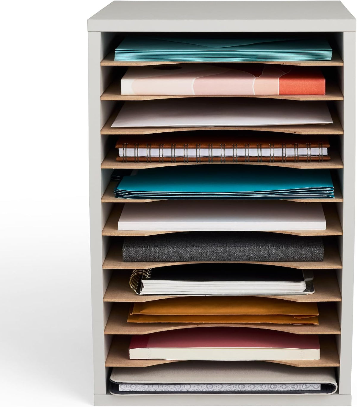 Safco Vertical Literature Organizer, 11 Compartments, Office and Classroom Ma...