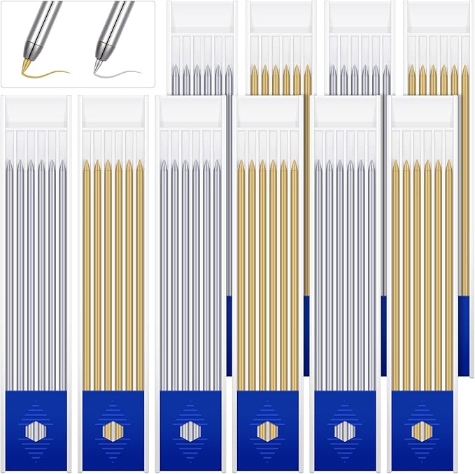 Spakon 60 Pcs 2.8mm Lead Refill Carpenter Construction Pencils Marker Lead by Aranorun