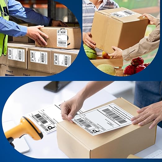L LIKED 880 PCS 4"x 6" Direct Thermal Labels White Perforated Shipping Label - Image 7