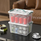 Loiycg 6 Pack Plastic Latching Box - Image 4