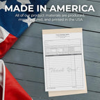 Custom 5.5" x 8.5" Carbonless NCR Books in 2-Part Duplicate Invoices, Work - Image 6