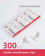 PAPERPAL Paperclips for Office School & Personal Use, Jumbo Smooth Paper Clip - Image 3