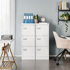 MIIIKO 3 Drawer File Cabinet, Home Office File Folders Storage Cabinet - Image 6