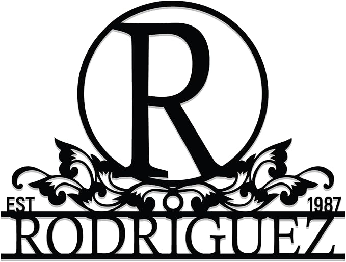 Personalized Metal Name Signs, Split Letter Monogram Wall Art Decor, Durable - Image 4