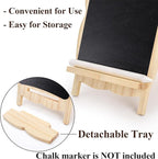 Tosnail 2 Pack Small Framed Tabletop Chalkboard Signs, 5 x 8 Inches - Image 4