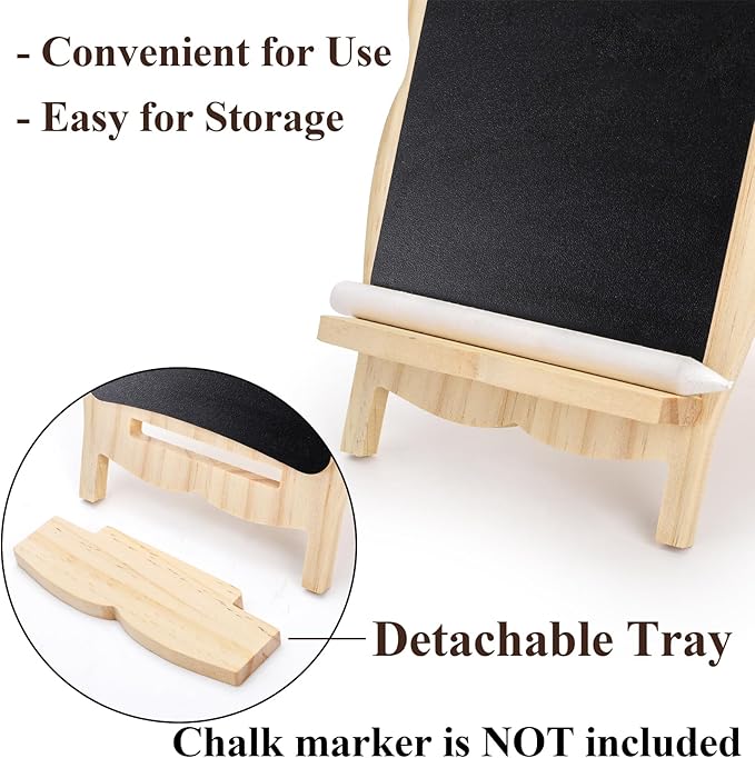 Tosnail 2 Pack Small Framed Tabletop Chalkboard Signs, 5 x 8 Inches - Image 4