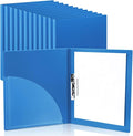 Teling 12 Pack Punchless Clamp Binder Folder 8.5 x 11 Inch Ringless Binder Holds by Teling