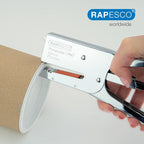 Rapesco 1626 Porpoise ONE Bypass Stapling Plier, 45 Sheet Capacity, Chrome | Bypass Stapling System, All-Metal Construction, Includes 1000 High Capacity 5/16" Staples, Storage Bag, 2-45 Sheet Range