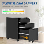 Fesbos 3 Drawer Vertical File Cabinet, Mobile Filling Cabinets - Image 5