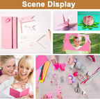 Silunkia 40 Sheets Pink Shimmer Cardstock 8.5 x 11 Crafts Paper, 75lb - Image 7