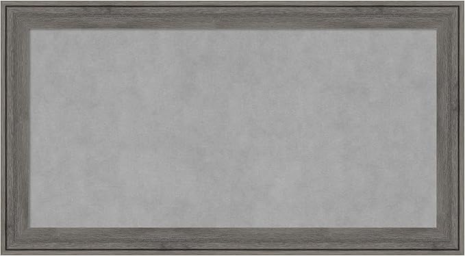 Amanti Art Grey Framed Magnetic Board 15x27 Small Vision Board by AmantiArt