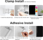 2 Pcs Monitor Memo Boards for Computer, Office Desk Accessories, - Image 5