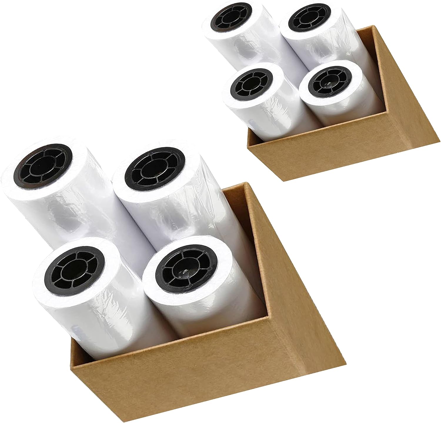 8 Rolls 24" X 150' 24-Inch X 150 Foot 20lb Bond Paper 2" Core | Ink Jet Bond Paper Rolls | Ultra-White