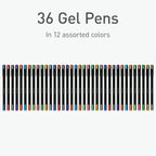 Pentonic Gel Pens, Medium & Fine Point, Smooth Writing - Image 3
