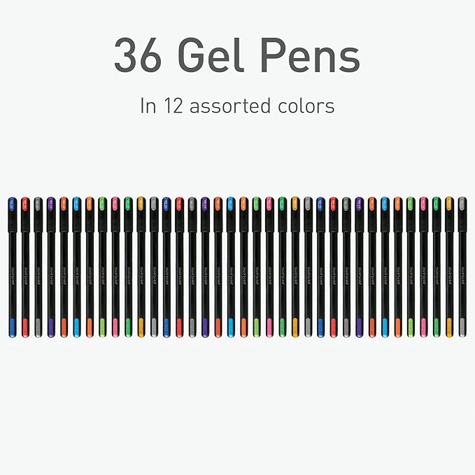 Pentonic Gel Pens, Medium & Fine Point, Smooth Writing - Image 3