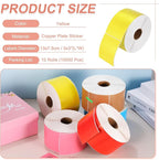 PATIKIL 1000Pcs Colored Coding Labels Stickers, 5x3 Inch Rectangle Inventory - Image 2
