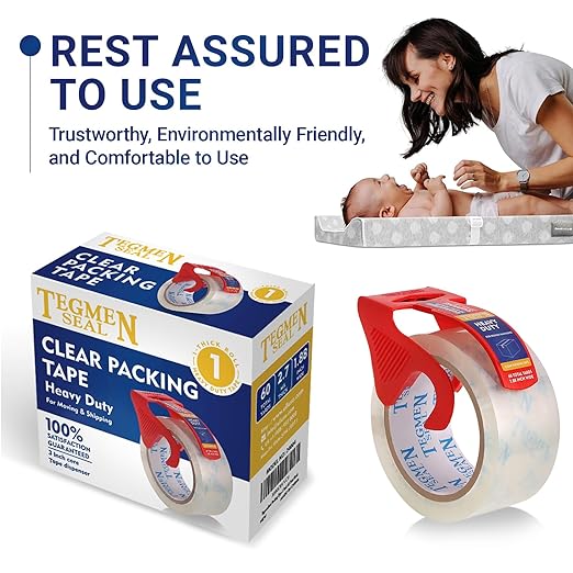 TegmenSeal Heavy Duty Clear Packing Tape - Image 2