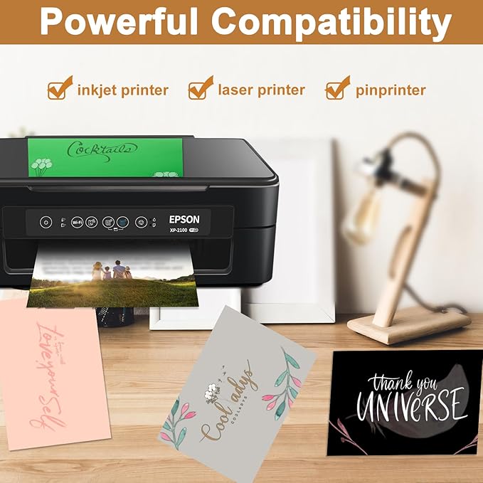 Silunkia 100 Sheets Black Shimmer Cardstock 8.5 x 11 Crafts Paper, 75lb Thick - Image 5