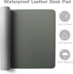Aothia Leather Desk Pad Protector, Office Desk Mat, Large Mouse Pad, Laptop - Image 4