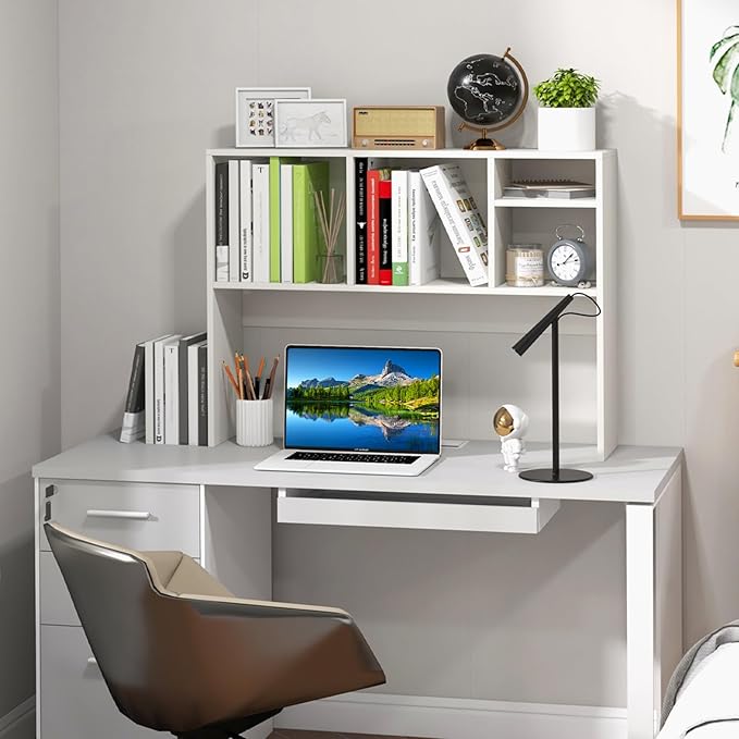 Tangkula Desktop Bookshelf, Countertop Storage Hutch - Image 4