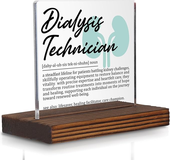 Dialysis Technician Gifts, Thank You Appreciation Plaque by Pariveca