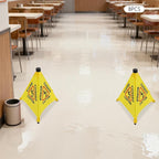 20 inch Wet Floor Sign 8 Pcs, Pop up Foldable Wet Safety Signs - Image 9