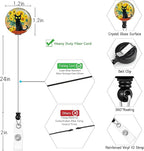 Black Cat Lanyards for ID Badges, Badge Holder - Image 6