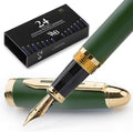 Wordsworth & Black Majesti Fountain Pen-, Luxury Case, 24K Gold Finish; 18K by WordsworthBlack