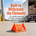 20 Packs Edge Protectors for Cargo Loads, Flatbed Corner Protectors, Tiedown Plastic Protector, Truck Shipping, Protects Cargo Edges, Orange