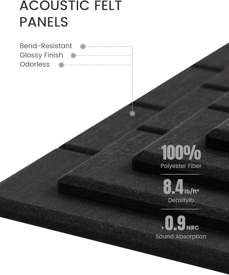 Bumusty Large Cork Board Alternative-47 x35 Felt Bulletin Board Tiles, - Image 4