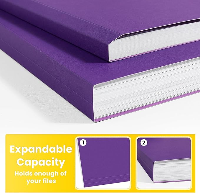 SUNEE File Folders, 30 Pack Manilla Folders 8.5 x 11, Colored File Folders Home - Image 5