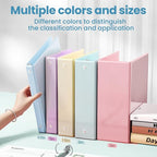 SUNEE 3 Ring Binder 1 Inch 1 Pack, Pastel Blue - Image 5