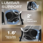 elabest x100 ergonomic mesh office chair with footrest, package contents