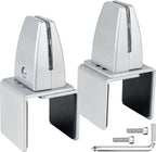 2 Packs Sneeze Guard Support, Aluminum Vertical Partition Board Clamp, Acrylic by First-zgel
