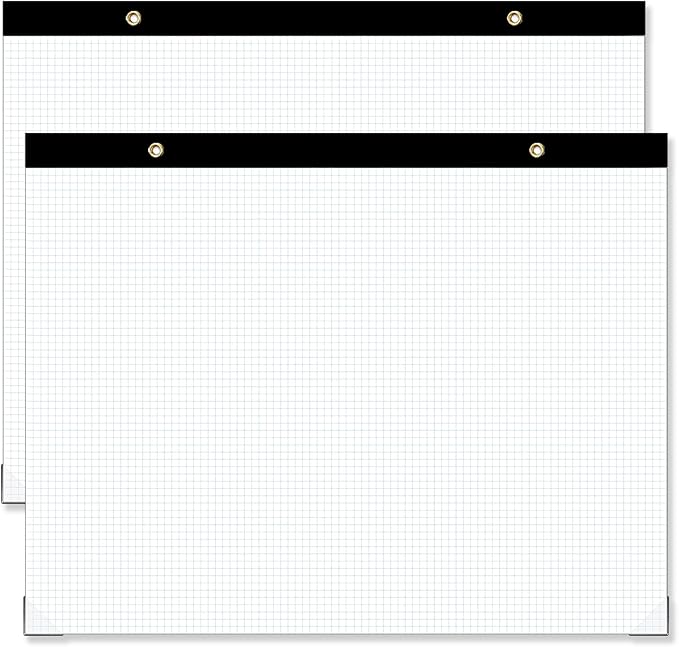 Large Engineering Graph Paper Pad, 100 Sheets/200 Pages, Engineering, Architect by Lyuzecheean