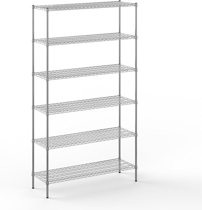 Regal Altair 18" Deep x 54" Wide x 96" Height Wire Shelving Kit | 6-Tier | NSF by Regal+Altair