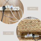BINH YEN HOME Wicker Cable Management Box - Image 5