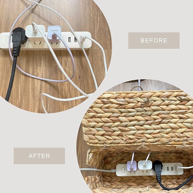 BINH YEN HOME Wicker Cable Management Box - Image 5