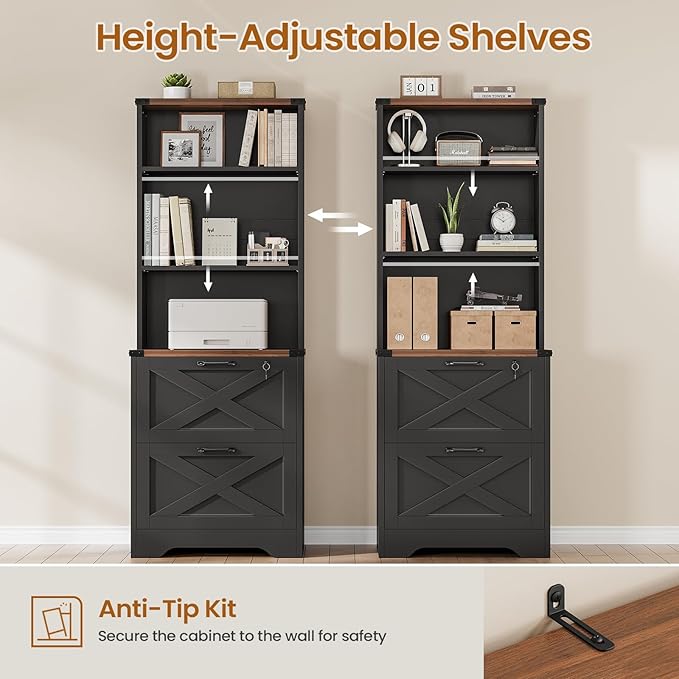 SEDETA 2 Drawer File Cabinet - Image 5