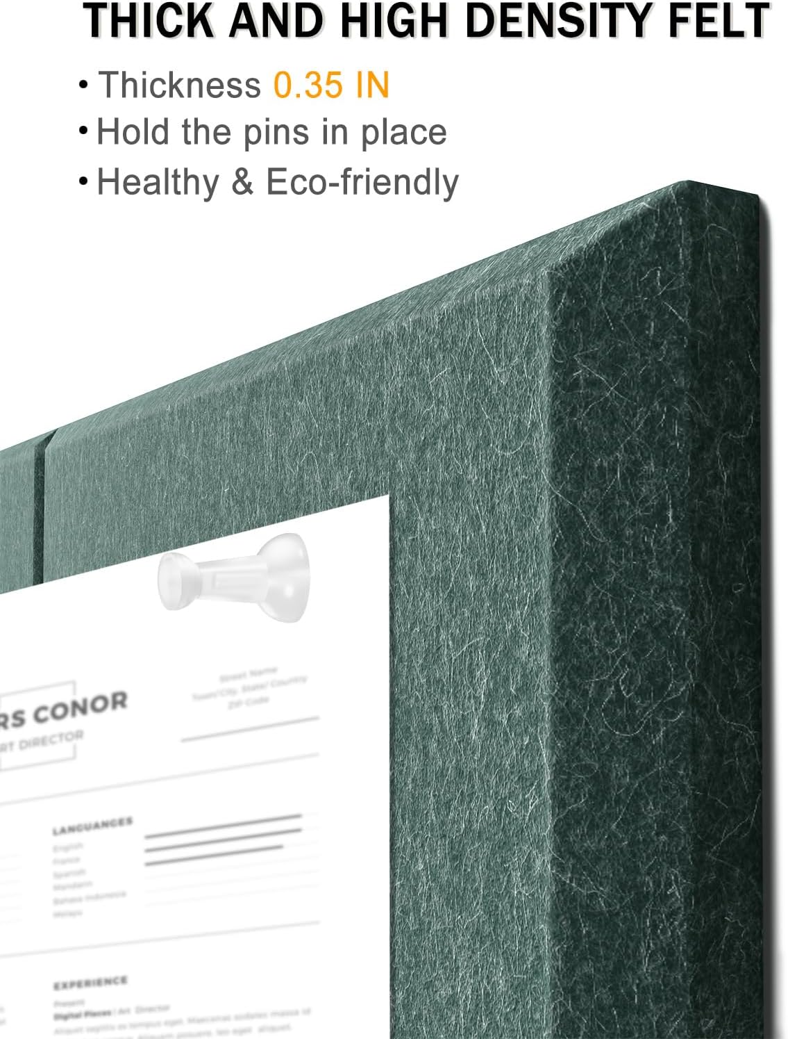 Hsurbtra Large Cork Board for Wall 47 x 36 Inch, 12 Pack Felt Bulletin Notice...