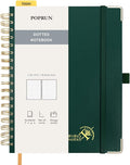 POPRUN Spiral Bullet Dotted Journal Notebook, 7-1/4" x 9-1/2" by POPRUN