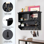 Mutsault Key Holder for Wall, Mail and Key Holder for Home Decor, Key and Mail - Image 6