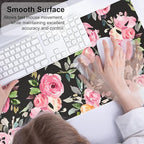 QIYI Large Mouse Pad, Floral Desk Mat - Image 4