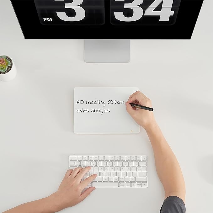 YEOUX Glass Desk Whiteboard - Image 2